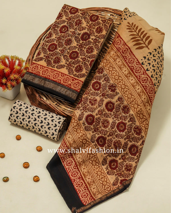 Shop unstitched maheshwari silk suits in jaipur (MSL428)