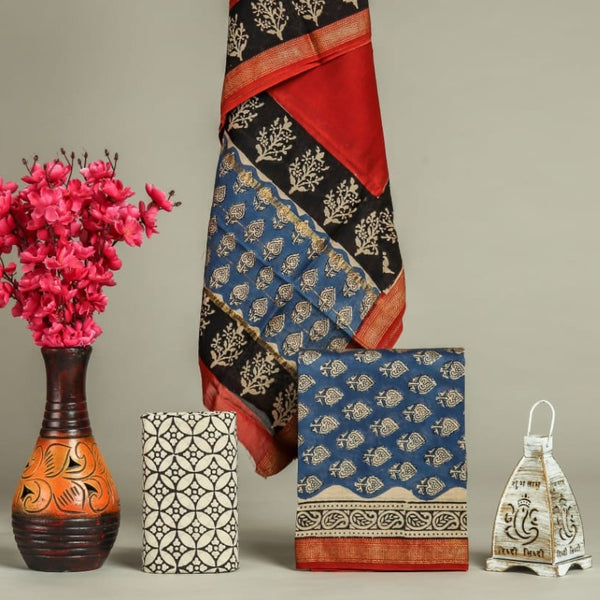 Shop unstitched maheshwari silk suits online (MSL438) 