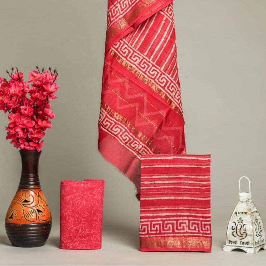 Shop jaipuri print maheshwari silk suits  (MSL564)