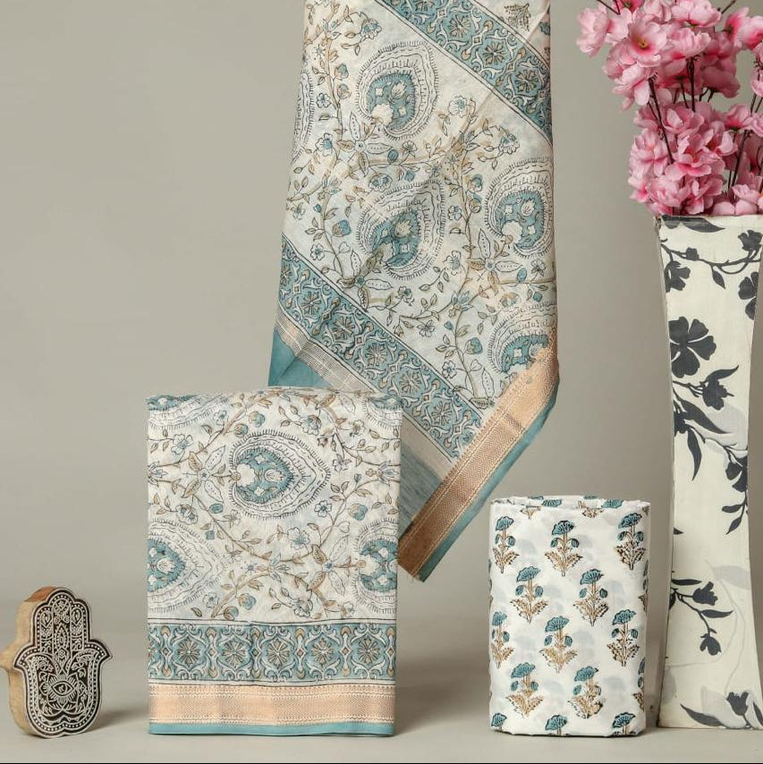 Shop sanganeri print maheshwari silk suits (MSL591)