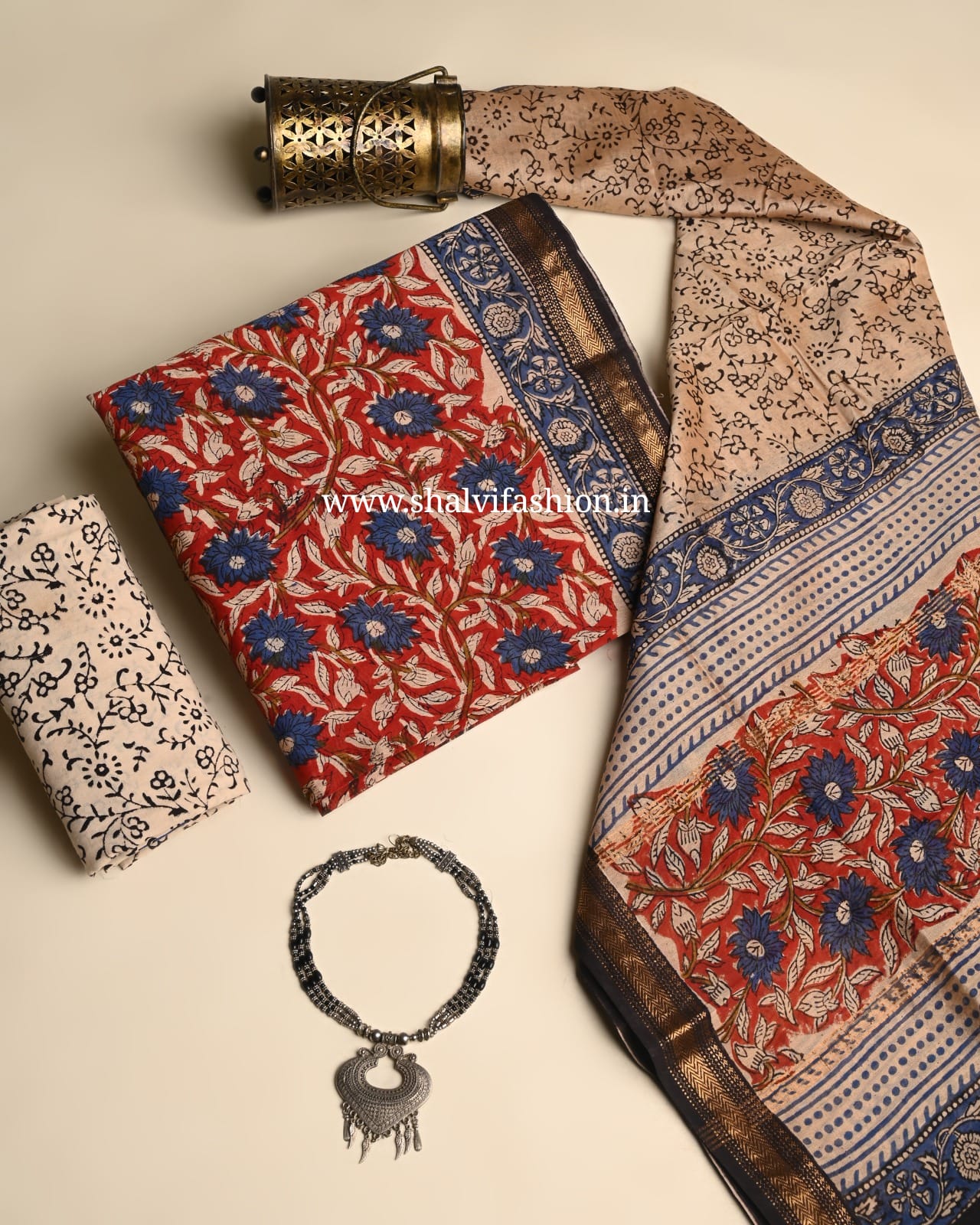 Shop hand block print maheshwari suits (MSL632)