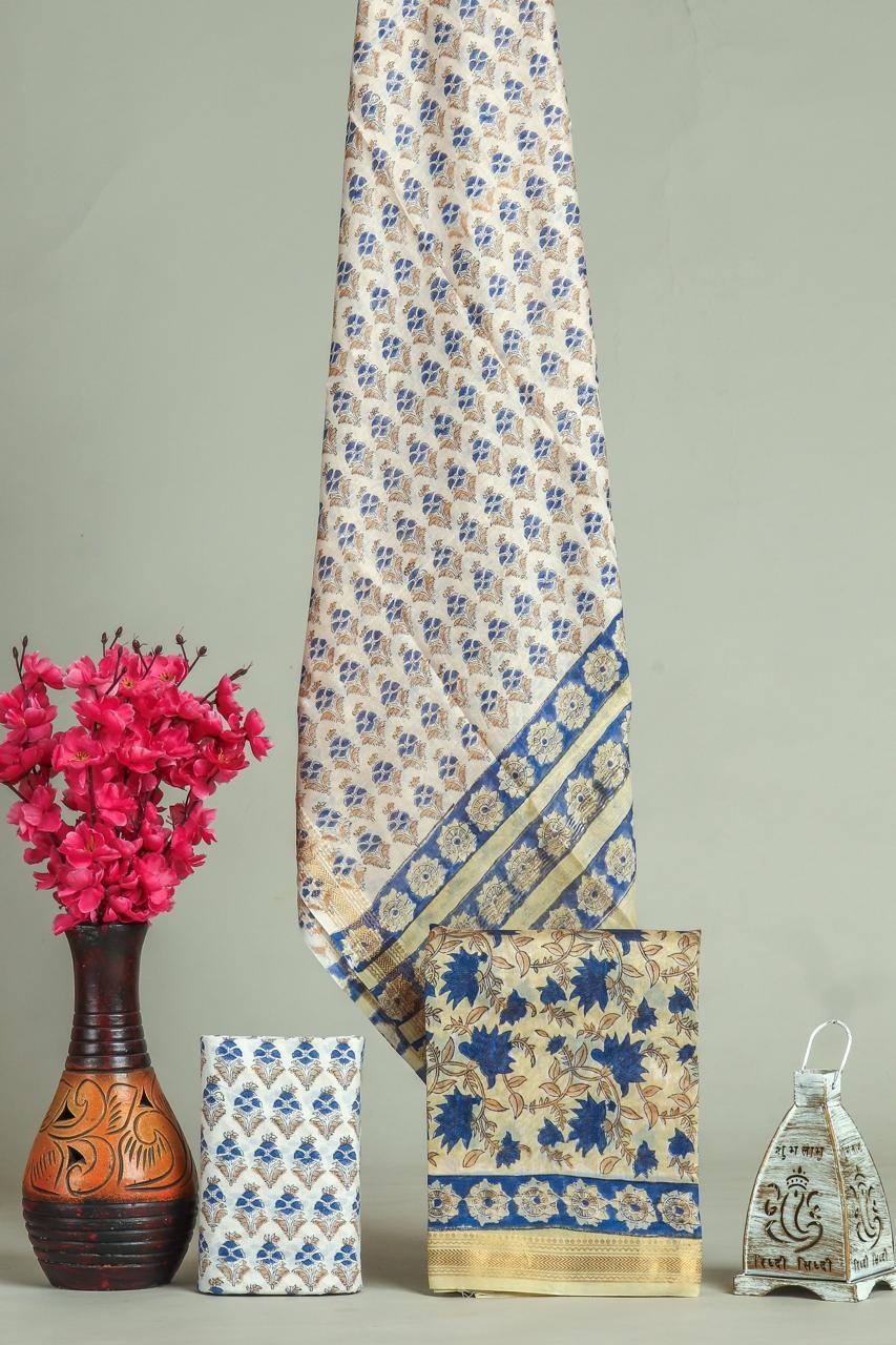 Shop block printed maheshwari silk suits online (MSL650)