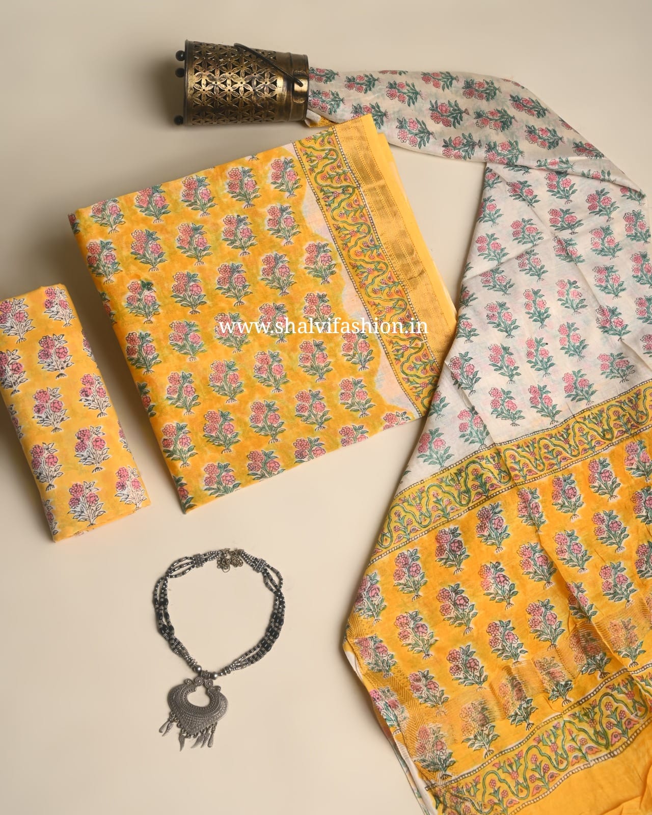 Shop sanganeri print maheshwari silk suits (MSL697)