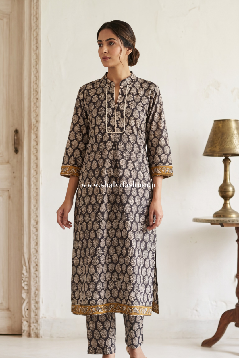 Shop block print cotton two pcs sets (ORD07)