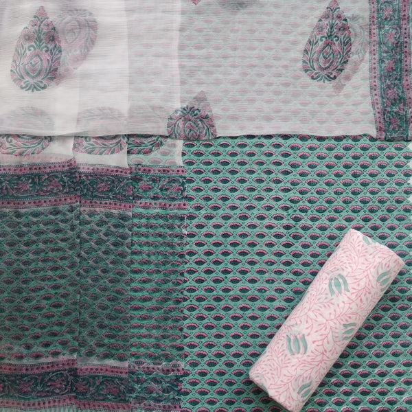 Shop chiffon dupatta cotton suit sets in jaipur (PCHF432)