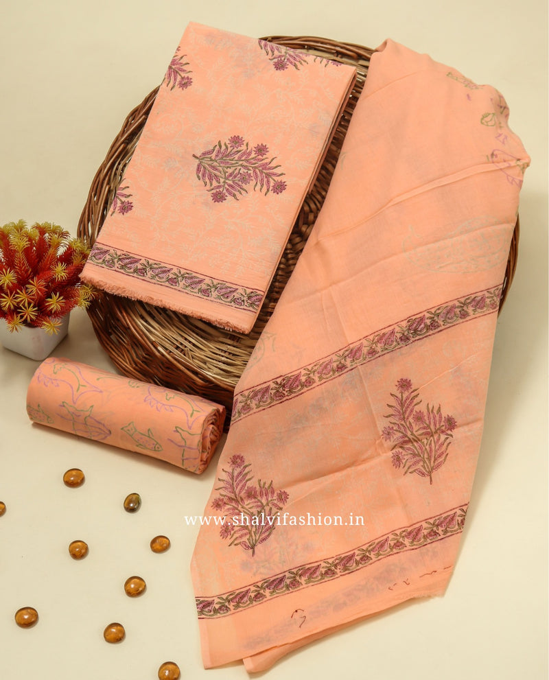 Shop Online Hand Block Printed Cotton Suits