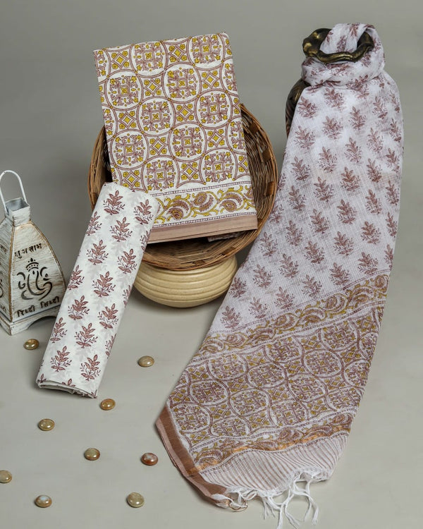 Shop kota dupatta cotton suits online (RKD05)