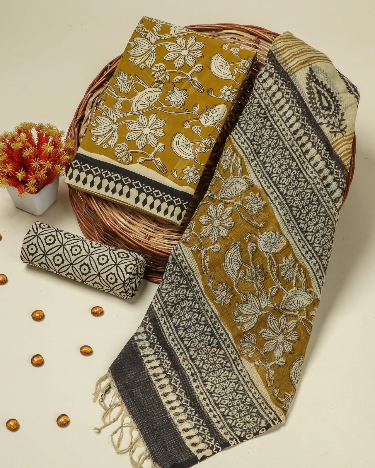 Shop kota dupatta cotton suit sets online shopping (RKD15)