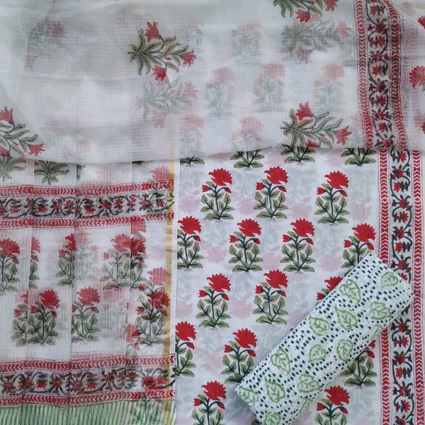 Shop cotton suit sets with kota dupatta online shopping (RKD45)