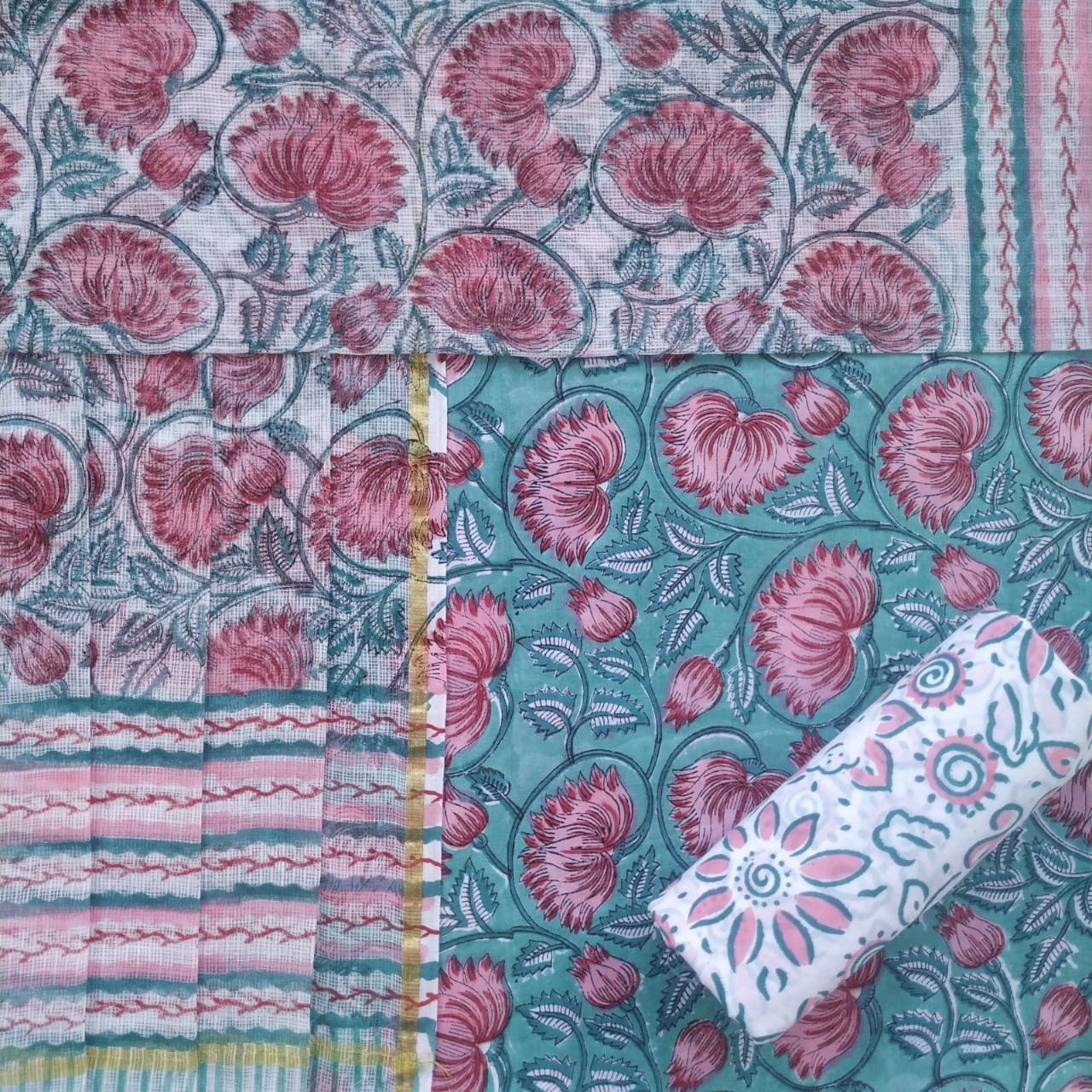 Shop kota dupatta cotton suits online (RKD68)