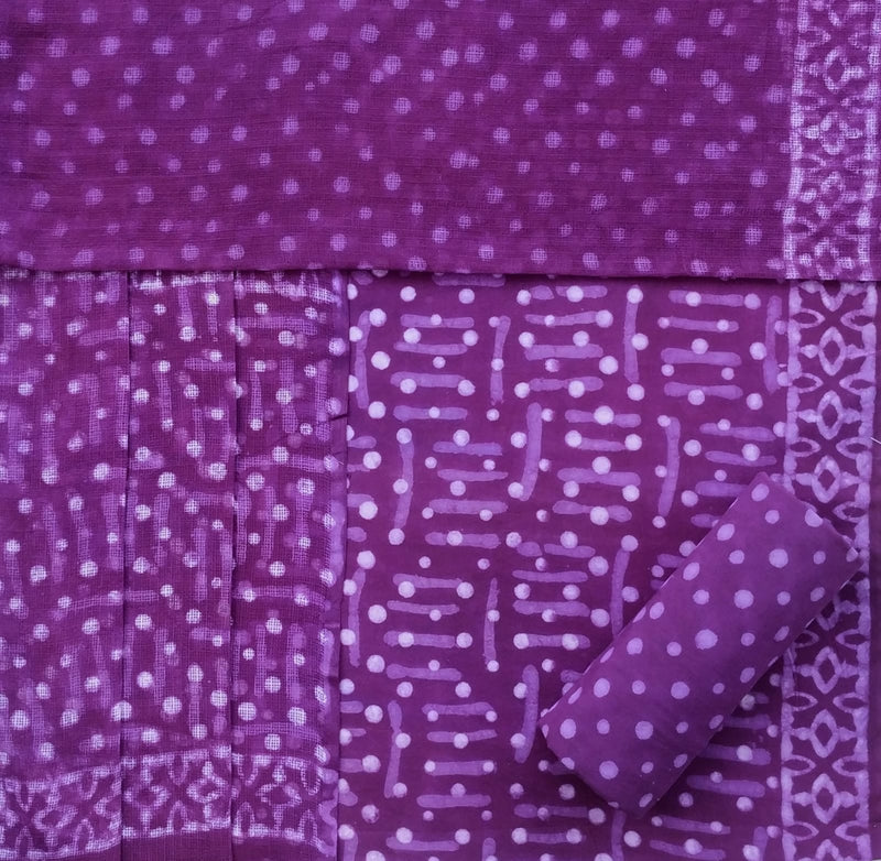 Shop block print kota dupatta cotton suits in jaipur (RKD72)
