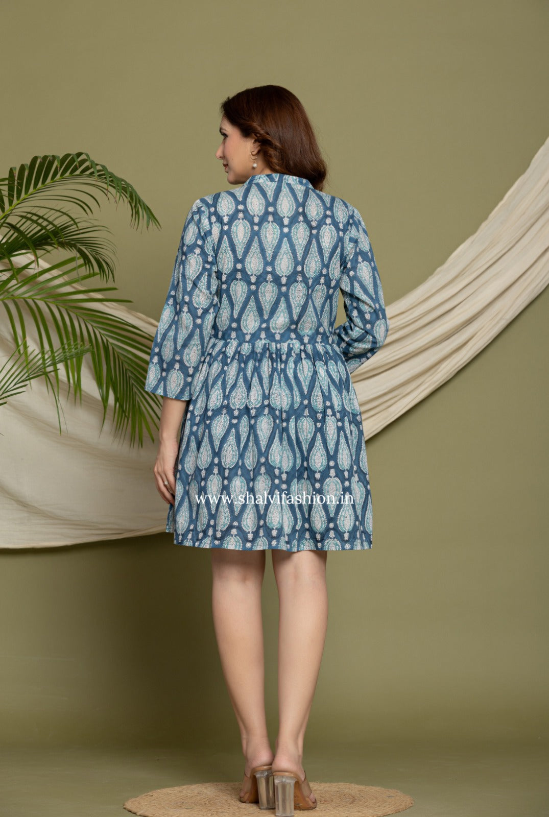 Shop block printed cotton tops in jaipur (TOP11)