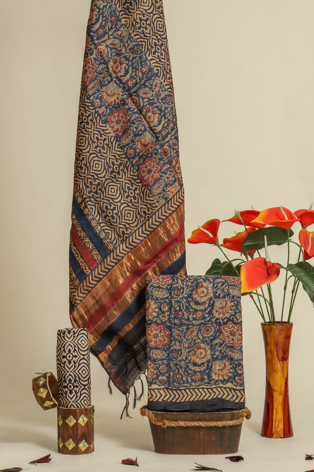 Shop tussar silk suit set online (TUS03)