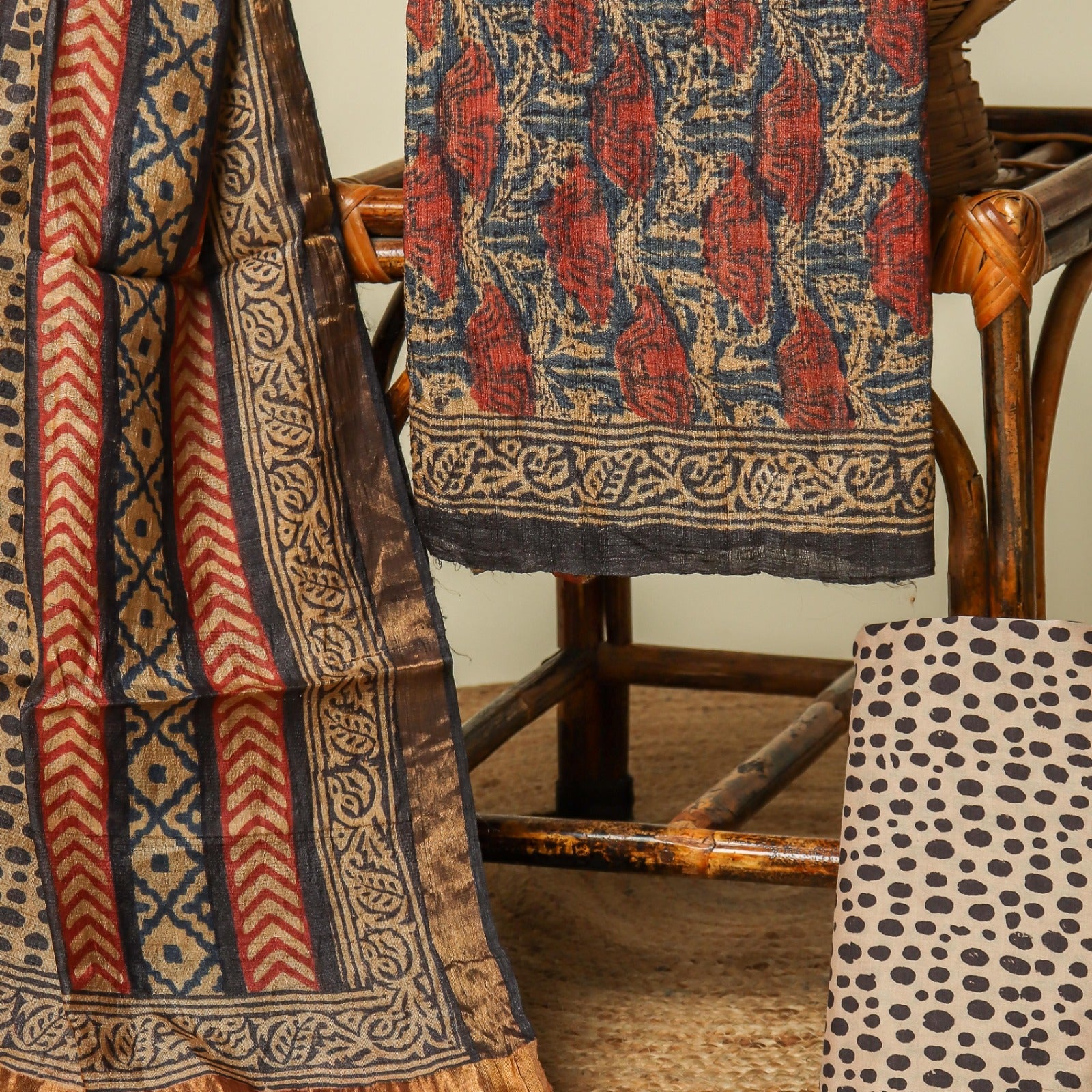 Shop premium tussar silk suit set in jaipur (TUS08)