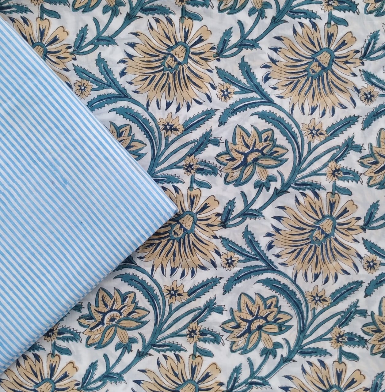 Shop Hand Block Print Pure Cotton Combo Sets online (2PBP25)