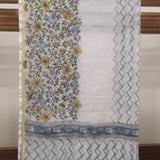 Traditional Floral Print Pure Cotton Suit with Kota Doria Dupatta (3CKD152) - ShalviFashion