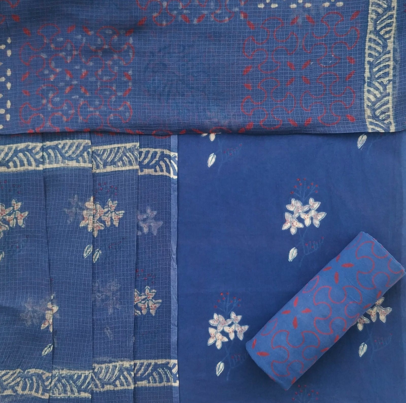 Shop cotton suit sets with kota doria dupatta online (3CKD537)