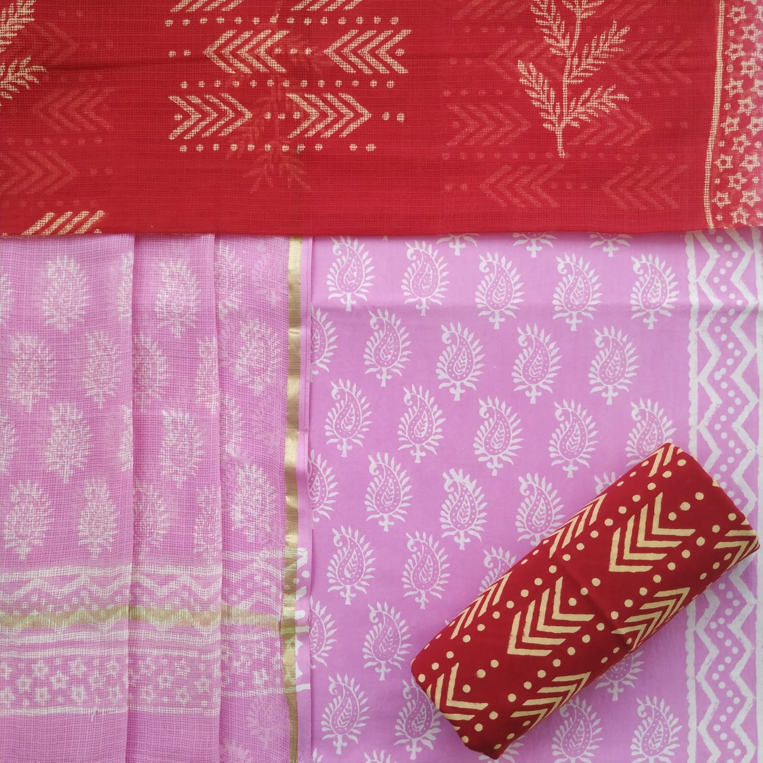 Shop cotton suit sets online (3CKD567)