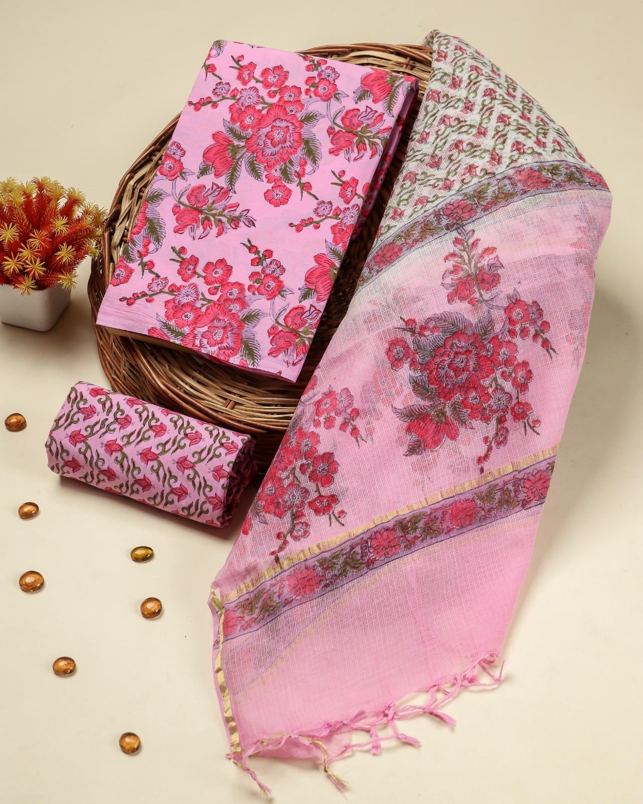 Shop kota dupatta cotton suits online shopping (3CKD699)
