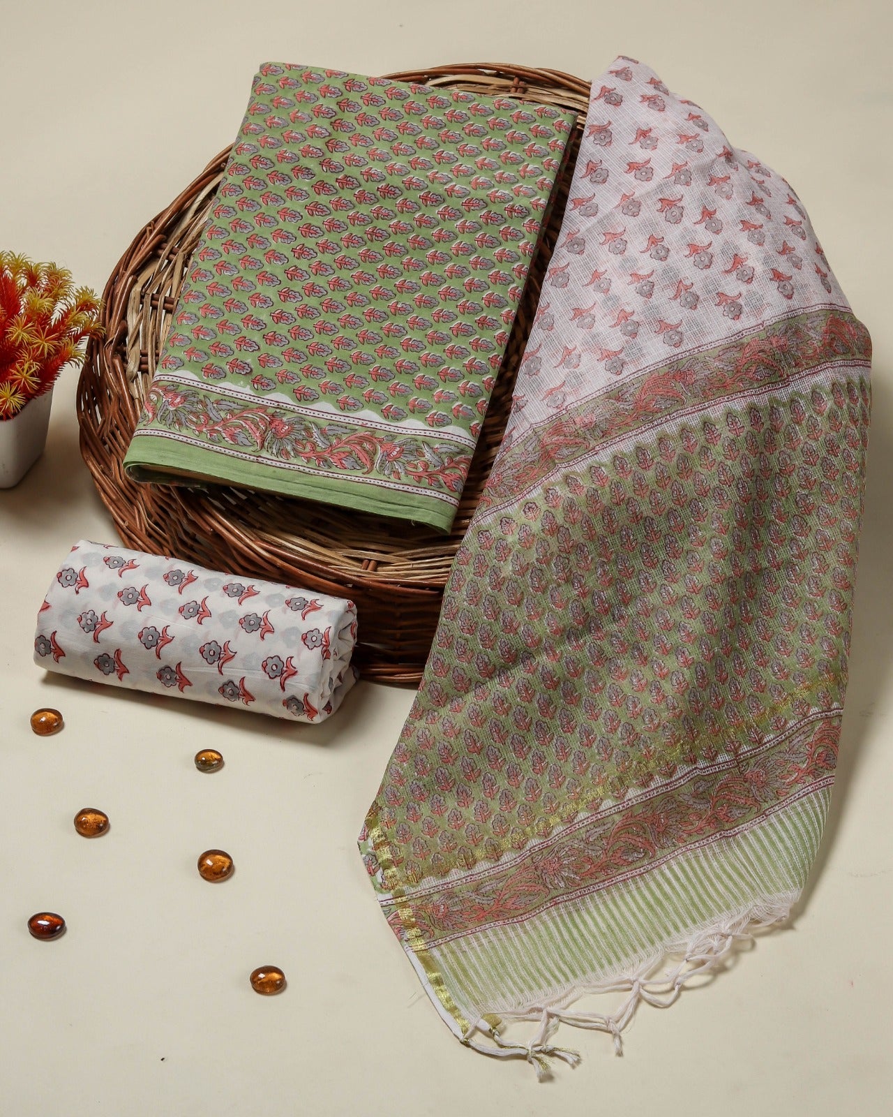 Shop kota dupatta cotton suits online shopping (3CKD720)
