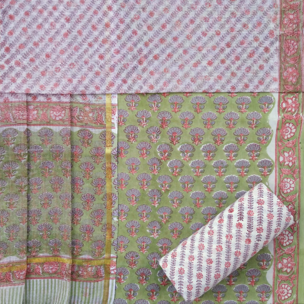 Shop unstitched cotton suits online shopping (3CKD722)