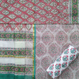 Shop unstitched hand block print kota doria suit sets in jaipur (3KD29)