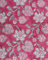 Floral Jaal Print Pure Cotton Suit Material with Kota Doria Dupatta (3CKD218)