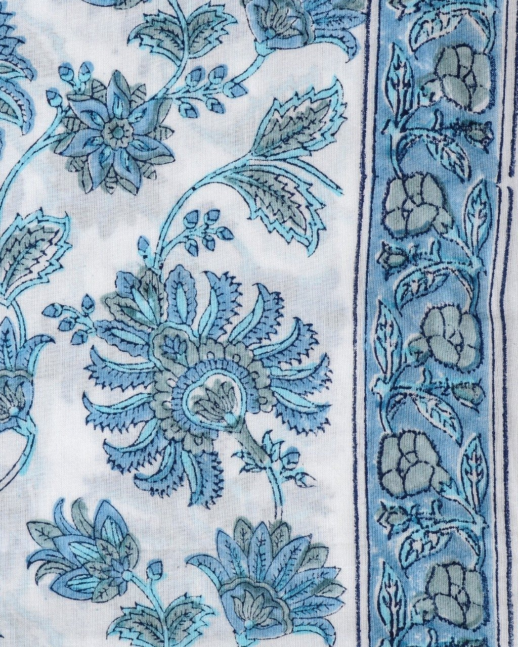 Shop Unstitched Hand Block Print Pure Cotton Suit Material with Kota Doria Dupatta (3CKD356)