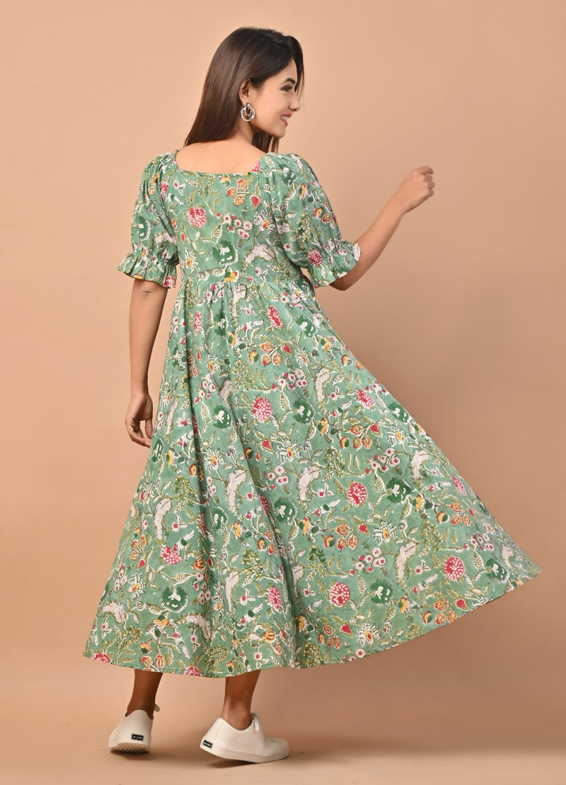 Shop jaipuri print pure cotton dresses online (CRD03)
