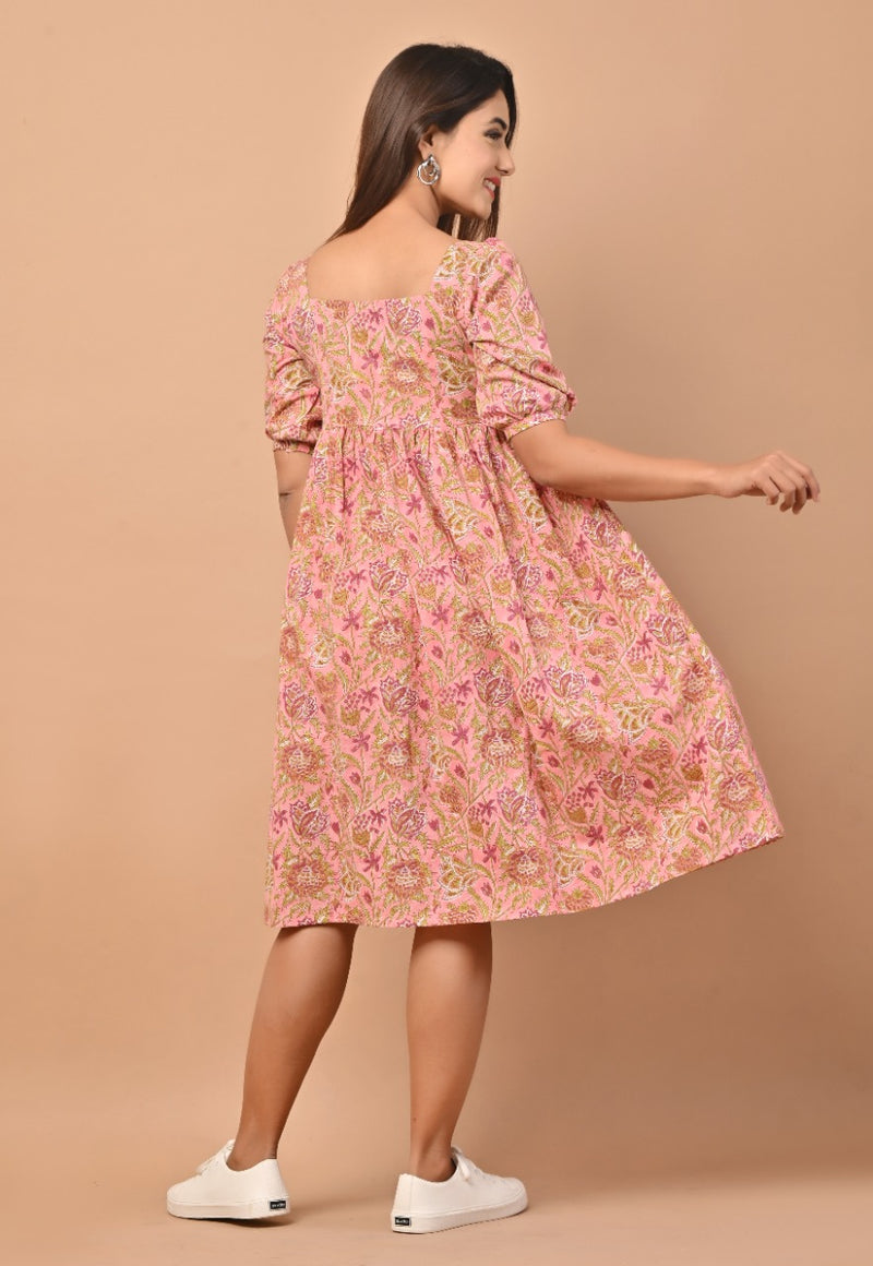 Shop jaipuri print cotton dress online (CDR05)