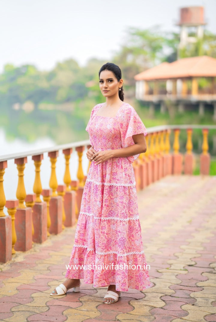 Shop jaipuri print cotton dress online - Shalvi – ShalviFashion
