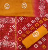 Traditional Batik Print Chanderi Suit with Chanderi Dupatta (CHA230) - ShalviFashion