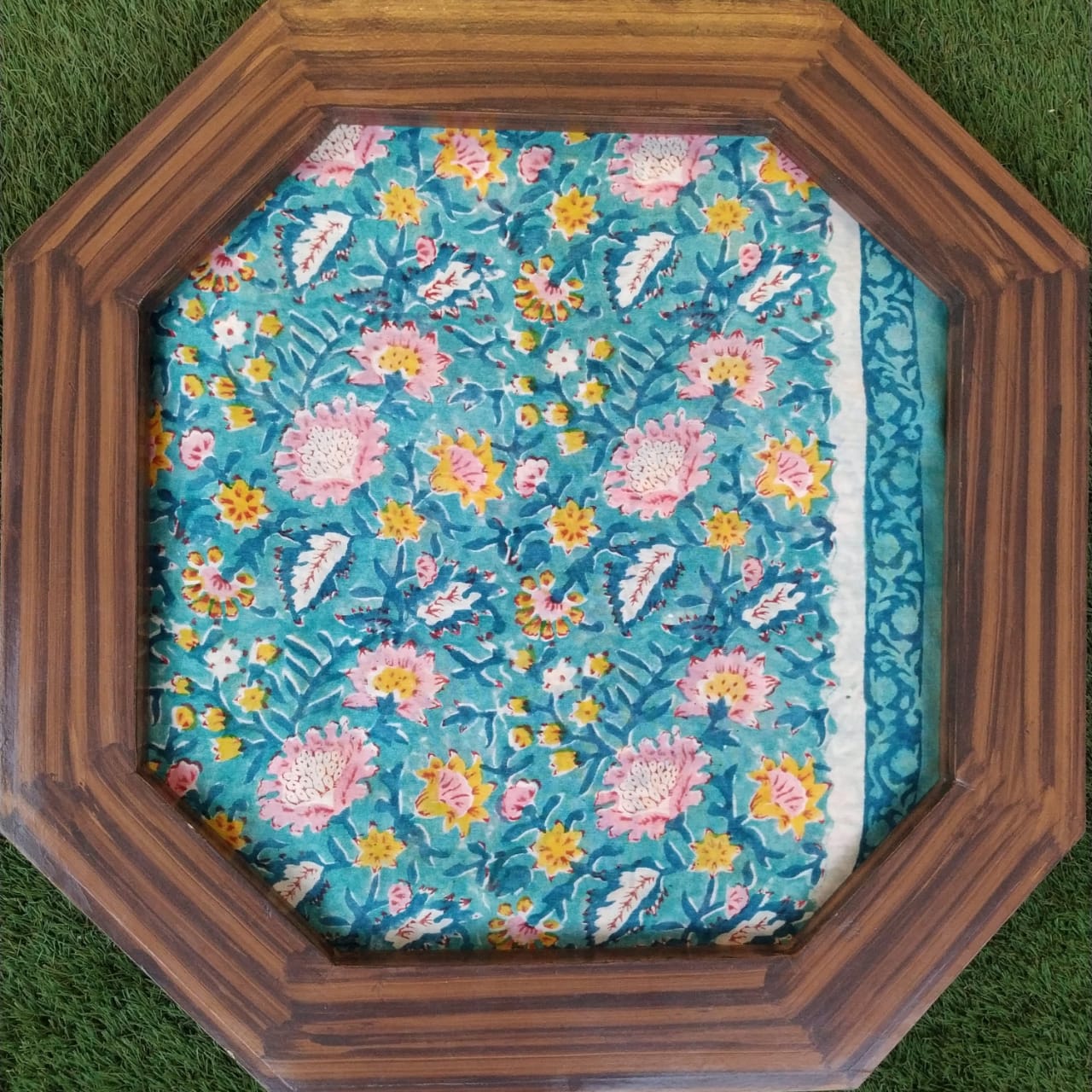Gulmohar Print Chanderi Suit with Chanderi Dupatta (CHA249) - ShalviFashion