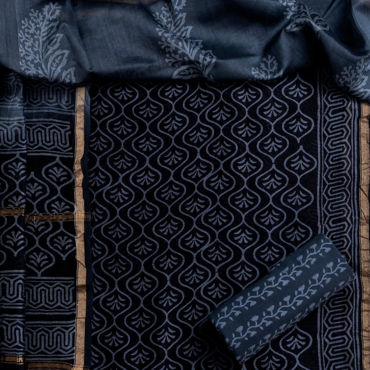 Premium Chanderi Silk Suit with Chanderi Silk Dupatta (CHA276) - ShalviFashion