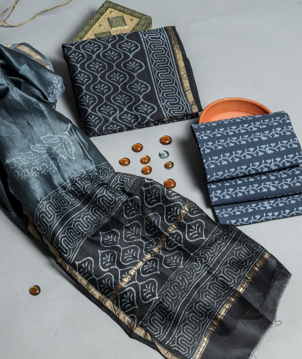 Premium Chanderi Silk Suit with Chanderi Silk Dupatta (CHA276) - ShalviFashion