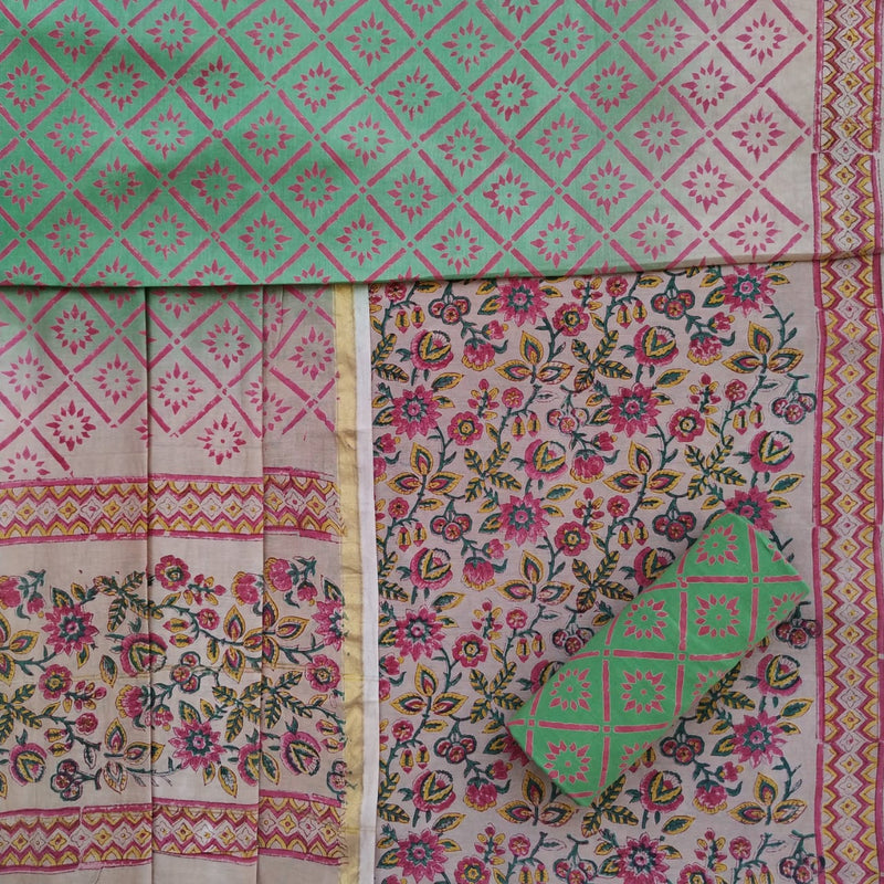 Shop Chanderi Silk Suit Sets online with Premium Chanderi Dupatta (CHA413)