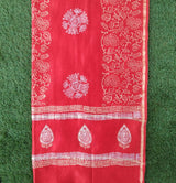 Shop Unstitched Hand Block Print Chanderi Silk Suit sets (CHA443)