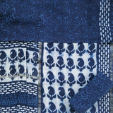 Shop Unstitched Indigo Print Chanderi Silk Suit sets (CHA449)