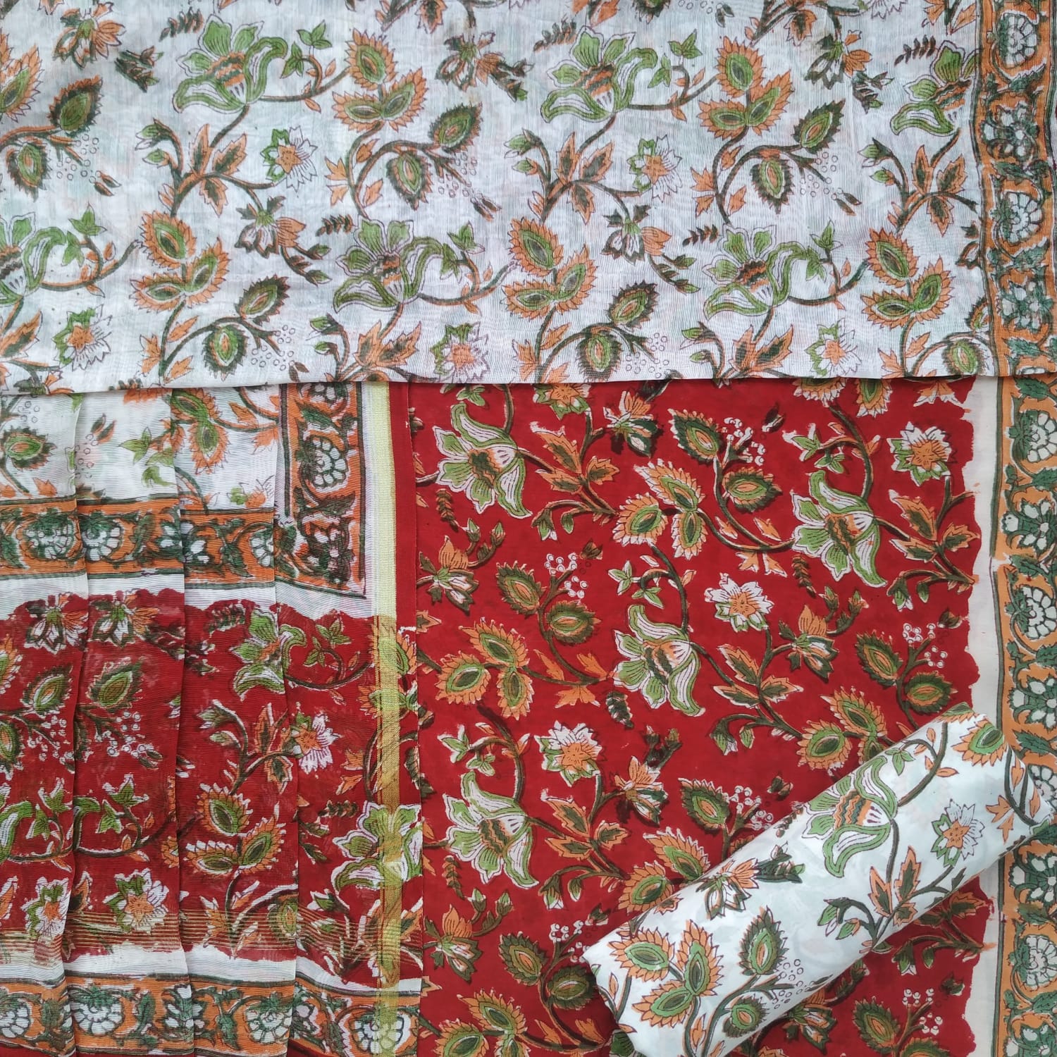 Shop unstitched premium chanderi silk suit sets (CHA53)