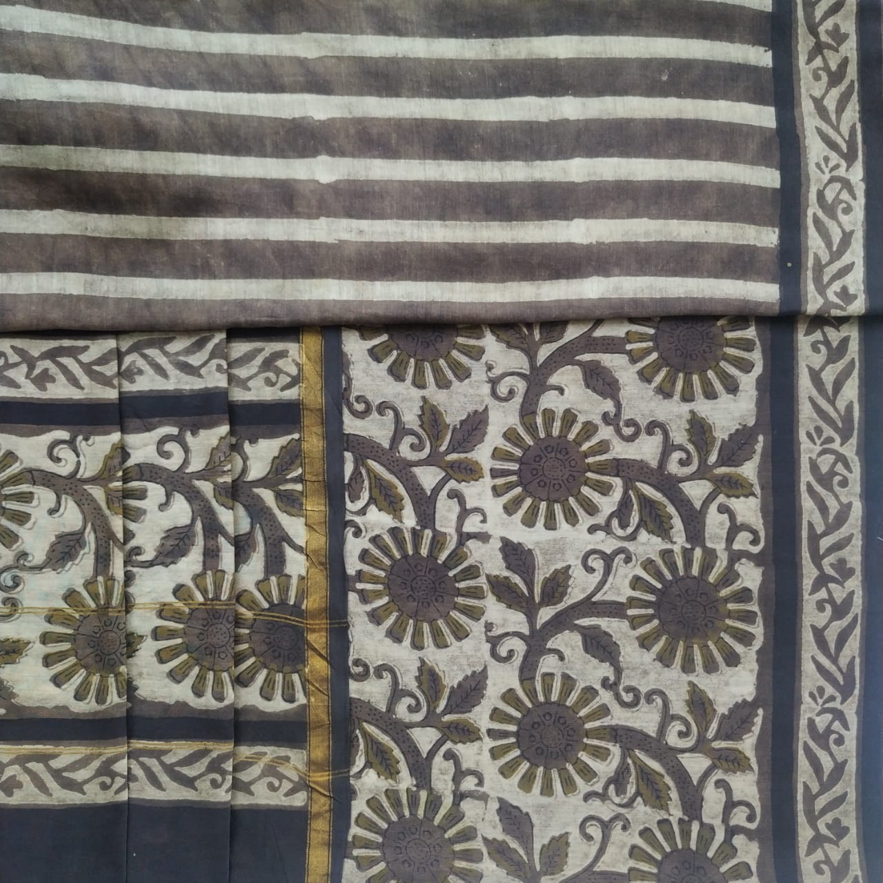 Shop unstitched chanderi silk suits online (TCHA546)
