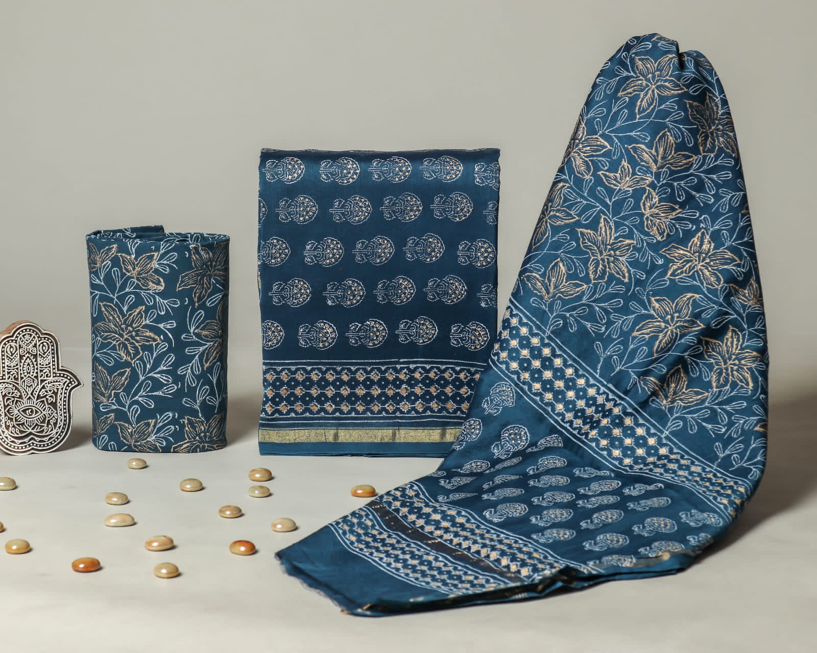 Shop chanderi silk suit sets (CHA641)