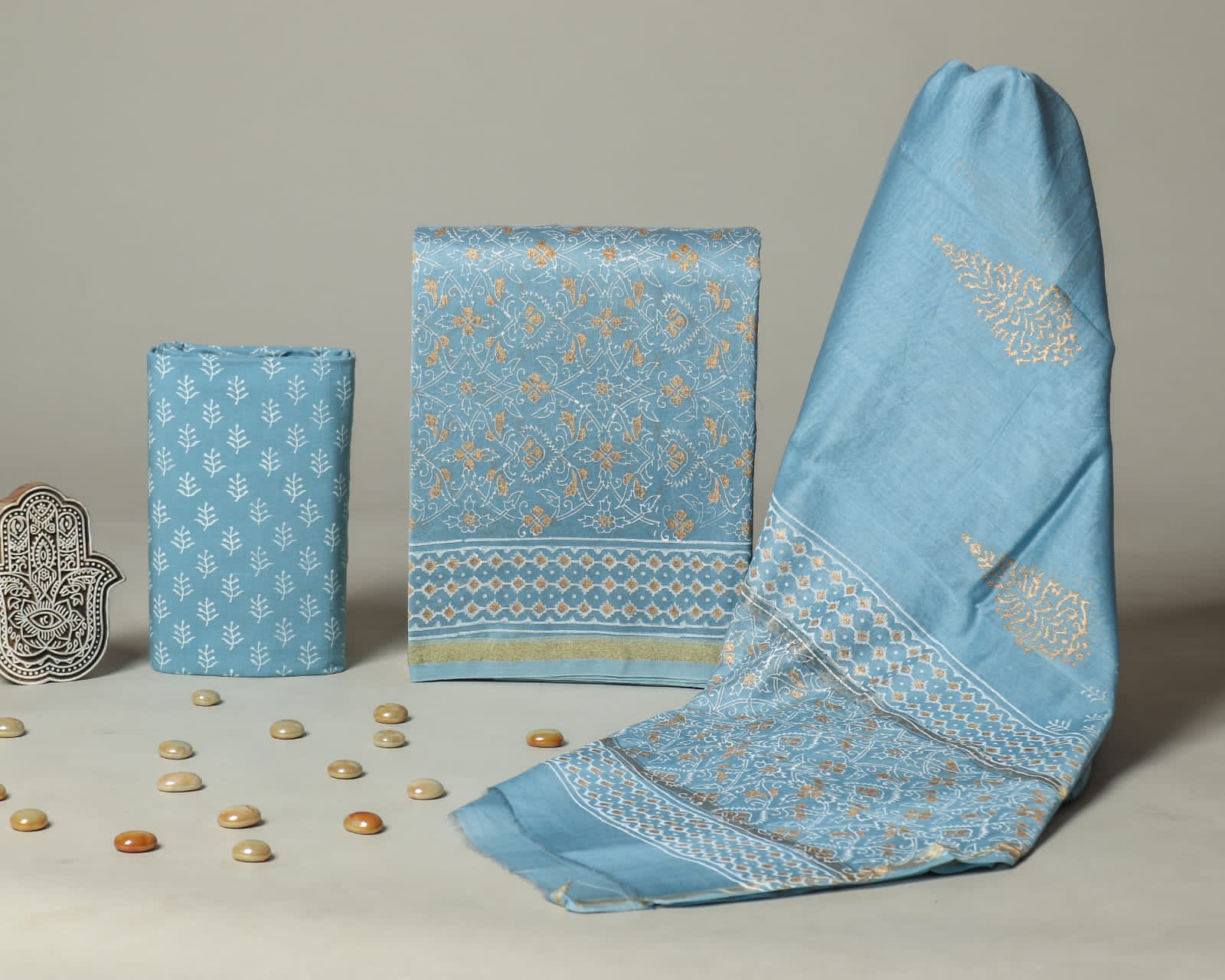shop unstitched chanderi silk suit sets online shopping (CHA648)
