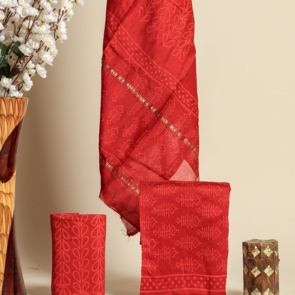Shop chanderi silk suit sets online (CHA651)
