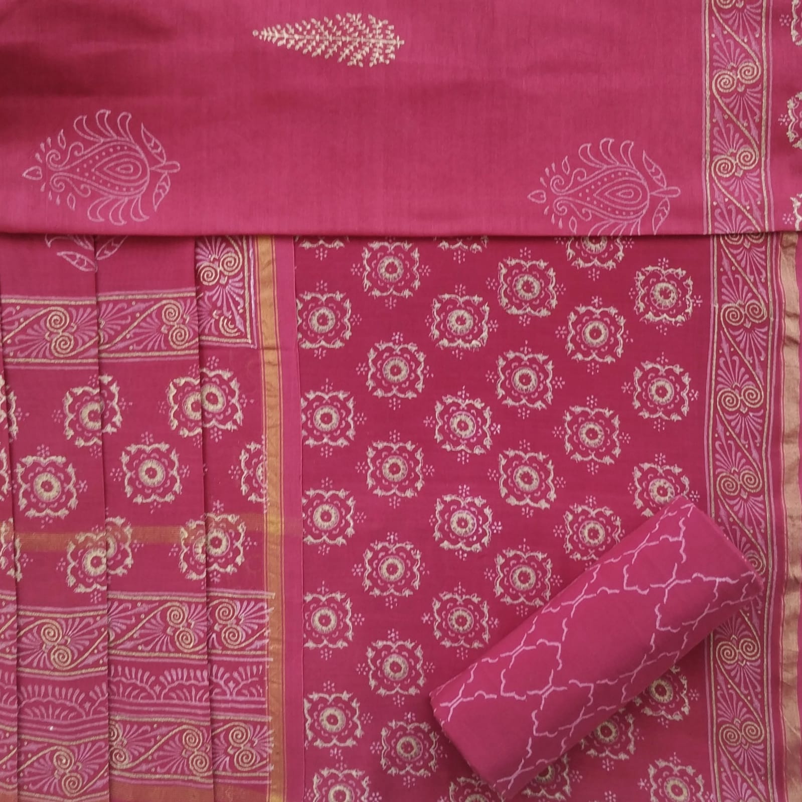 Shop chanderi silk suits online shopping (CHA662)
