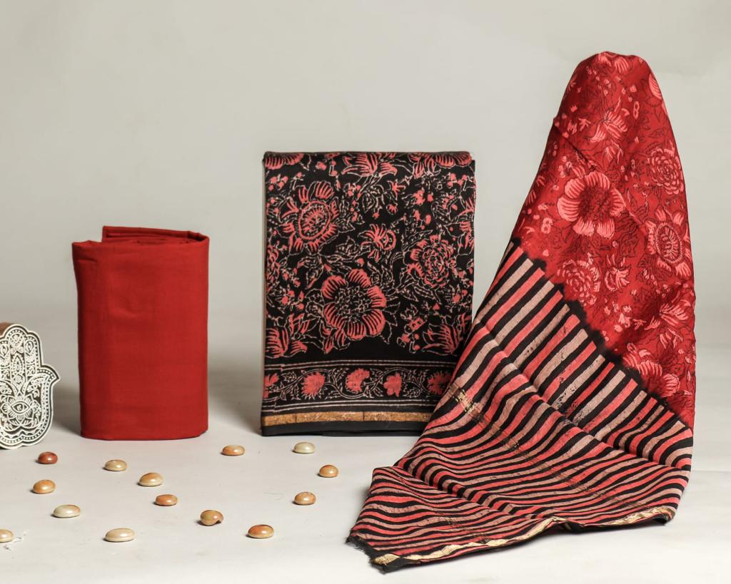 Shop chanderi silk suit sets online (CHA701)