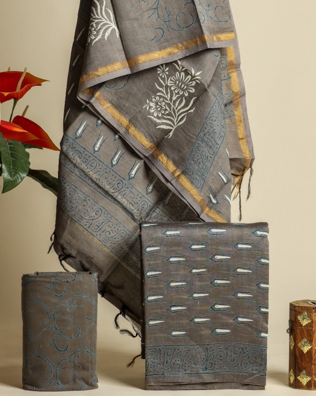 Shop chanderi silk suit sets online (CHA93)