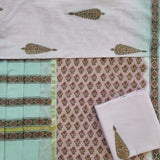 Shop Unstitched Pure Cotton Suits with Premium Chanderi Silk Dupatta (CHD70)