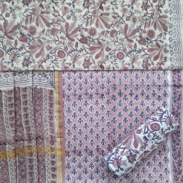 shop cotton suit with chanderi dupatta