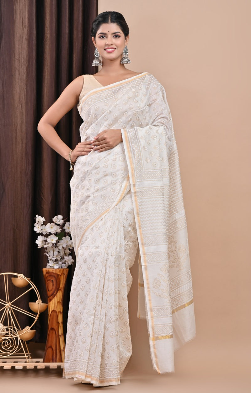 Shop jaipuri print chanderi silk sarees online (CHSAR42)