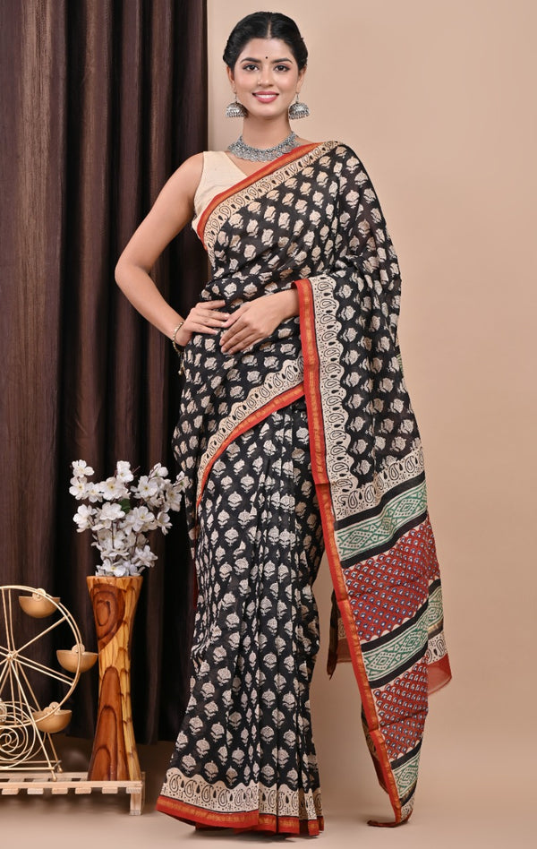 Shop pure chanderi silk sarees online shopping (CHSAR54)